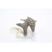 Sterling silver 925 Women's Marcasite stone dolphin ring size 16